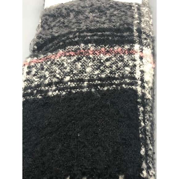 Emanuel Geraldo 2 pack blanket scarf wrap knit fringe polyester gray new READ - Picture 3 of 11